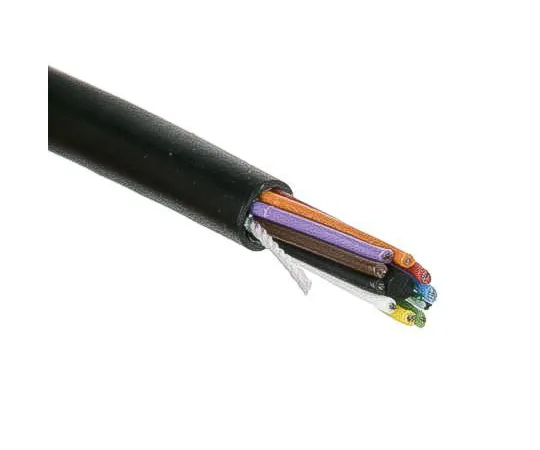 64-1693-99　Alpha Wire 10 Core Unscreened Industrial Cable, 0.35 mm²(CE, CSA, UL) Black 30m Reel, Xtra-Guard 2 Series　25010 BK005