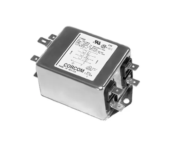 64-1745-15　TE Connectivity Corcom AYO Series 3A 250 V ac 50 Hz, 60 Hz Flange Mount RFI Filter, with Spade Terminals 3 Phase　6609066-1