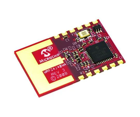 64-1669-66　Microchip Zigbee Transceiver 2400MHz to 2.48GHz 12-Pin　MRF24J40MA-I/RM