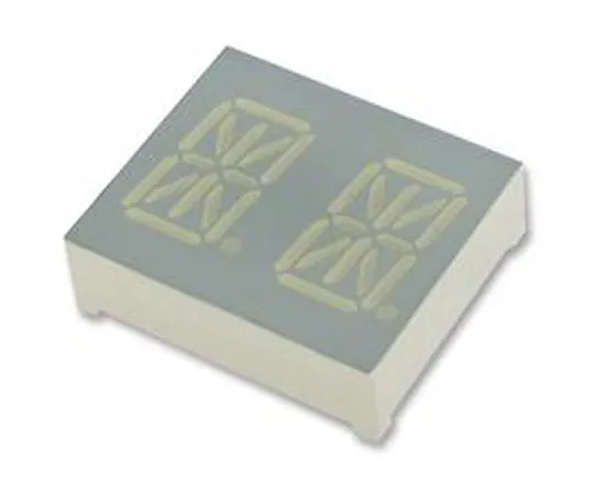64-1688-75　PDC54-11SYKWA Kingbright 2 Digit 14-Segment LED Display, CC Yellow 87 mcd RH DP 13.8mm　PDC54-11SYKWA
