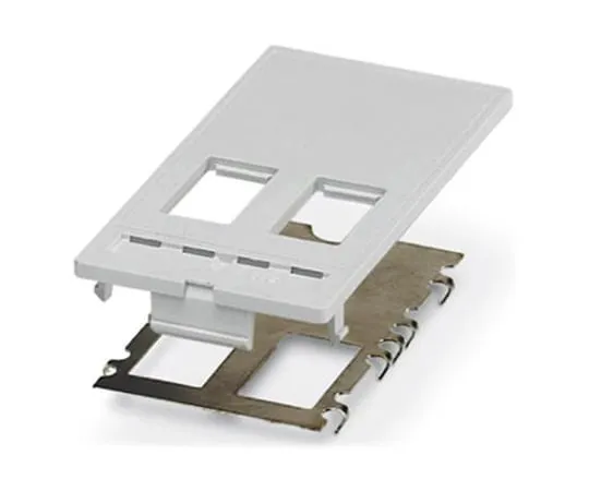 64-1743-51　Phoenix Contact 2 x RJ Modular System Front Plate VS-SI-FP-2RJ-MOD Series　1656631