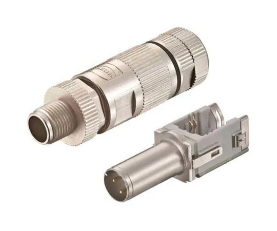 64-1711-63　HARTING preLink Series M12 Cable Mount Connector, 4 contacts Plug　20820050001