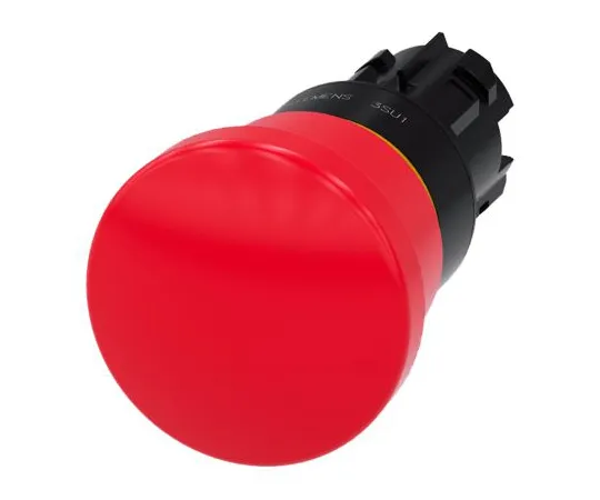 64-1702-47　Siemens SIRIUS ACT, Red, Pull to Reset 40mm Mushroom Head Emergency Button　3SU1000-1HA20-0AA0