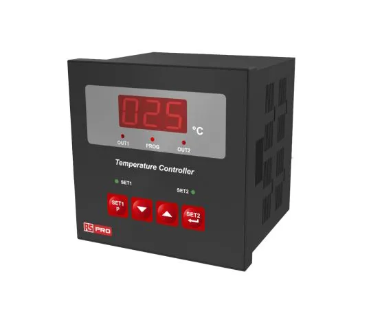 64-1707-42　RS PRO On/Off Temperature Controller, 96 x 96mm, PT100 Input, 230 V ac Supply　875-1232