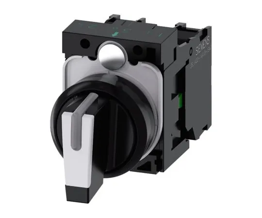 64-1703-35　Siemens 3SU1100-2BM60-1NA0, 3 Position 2NO Selector Switch Complete　3SU1100-2BM60-1NA0