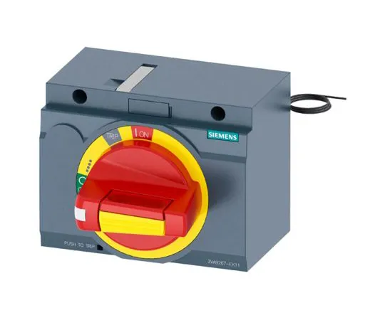 64-1705-86　Siemens Front Mounted Rotary Operator Emergency-Stop, For Use With 3VA2 100/160/250　3VA9267-0EK17