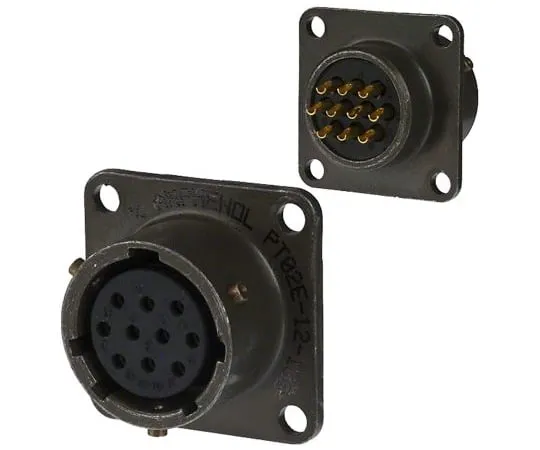 64-1689-39　Amphenol PT Series, 10 Way Panel Mount MIL Spec Circular Connector Receptacle, Socket Contacts,Shell Size 12, Bayonet,　PT02E-12-10S