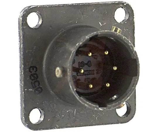 64-1689-19　Amphenol PT Series, 6 Way Panel Mount MIL Spec Circular Connector Receptacle, Pin Contacts,Shell Size 10, Bayonet,　PT02A-10-6P