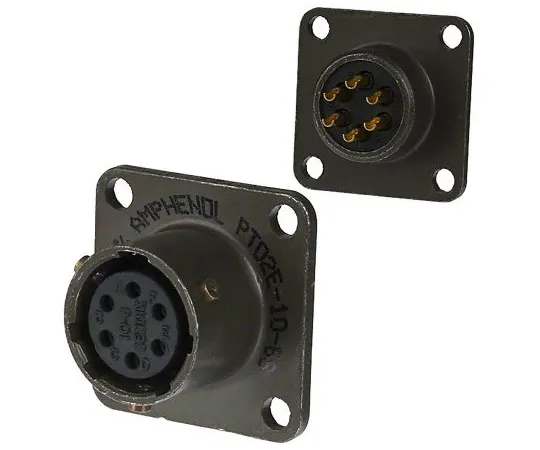 64-1689-65　Amphenol PT Series, 8 Way Cable Mount MIL Spec Circular Connector Plug, Socket Contacts,Shell Size 16, Bayonet,　PT06A-16-8S(SR)