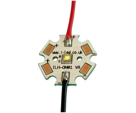 64-1736-21　ILS ILH-ON01-FRED-SC211-WIR200., OSLON 80 1+ PowerStar Circular LED Array, 1 Red LED　ILH-ON01-FRED-SC211-WIR200.