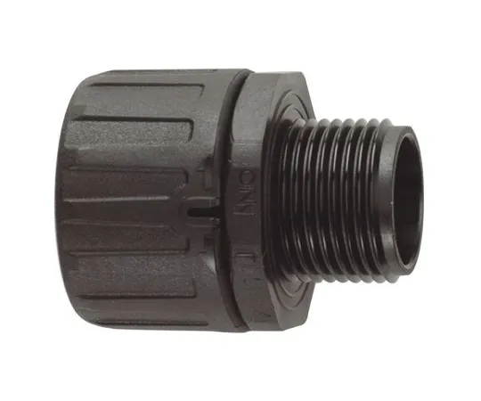 64-1691-10　Flexicon Straight Cable Conduit Fitting, Nylon Black 28mm nominal size IP66 M25　FPA28-M25B