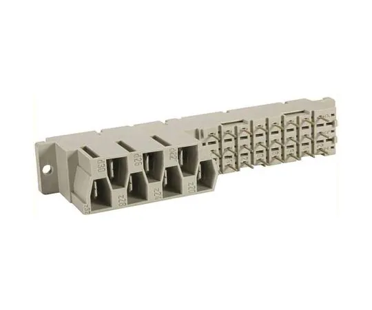 64-1661-92　HARTING 09 06 Series 24 + 7 Way 5.08 mm, 10.16 mm Pitch, Type MH 24+7, 3 Row, Straight DIN 41612 Connector, Socket　09062312822