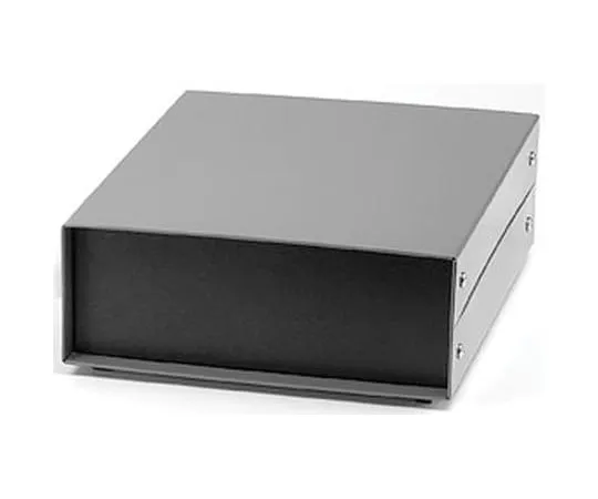 64-1670-89　 Aluminium & Steel Project Box, Satin Black, 203 x 254 x 101mm　1458E4