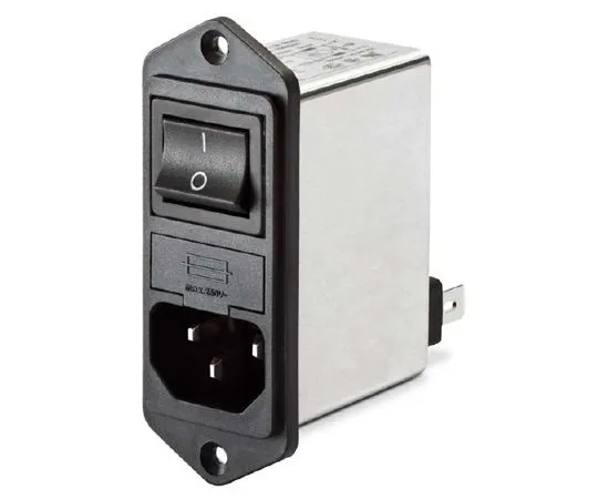 64-1749-92　Male C14 IEC Filter Flange Mount 5 x 20mm,Faston,Rated At 4A,250 V Operating Frequency 50 → 400Hz　FN281-4-06