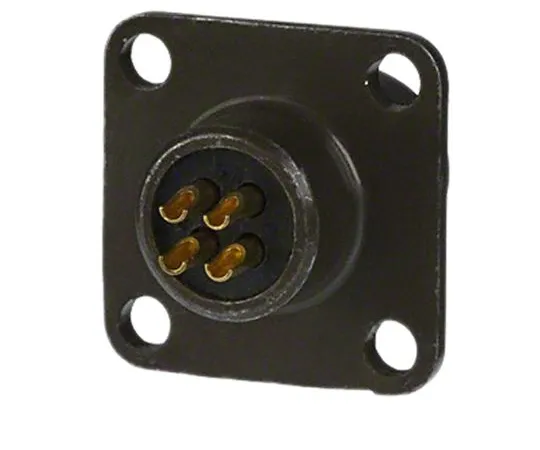 64-1689-49　Amphenol PT Series, 4 Way Panel Mount MIL Spec Circular Connector Receptacle, Socket Contacts,Shell Size 8, Bayonet,　PT02E-8-4S