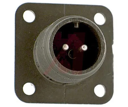64-1694-54　Amphenol 97 Series, 2 Way Wall Mount MIL Spec Circular Connector Receptacle, Pin Contacts,Shell Size 10SL, Threaded,　97-3100A-10SL-4P