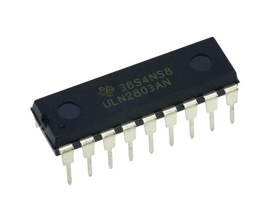 64-1721-62　STMicroelectronics ULQ2803A Octal NPN Darlington Pair, 500 mA 50 V HFE:1000 @ 350 mA @ 2 V, 18-Pin PDIP　ULQ2803A