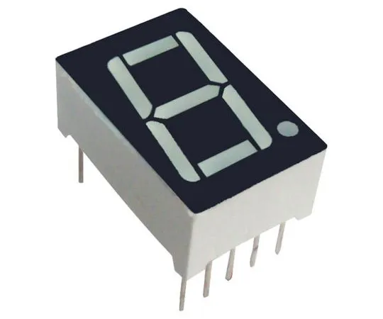 64-1717-76　SC08-11SURKWA Kingbright 7-Segment LED Display, CC Red 61 mcd RH DP 20.3mm　SC08-11SURKWA