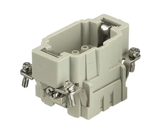 64-1705-10　Han E HMC Series size 6 E Connector Insert, Male, 6 Way, 16A, 500 V　09332062602