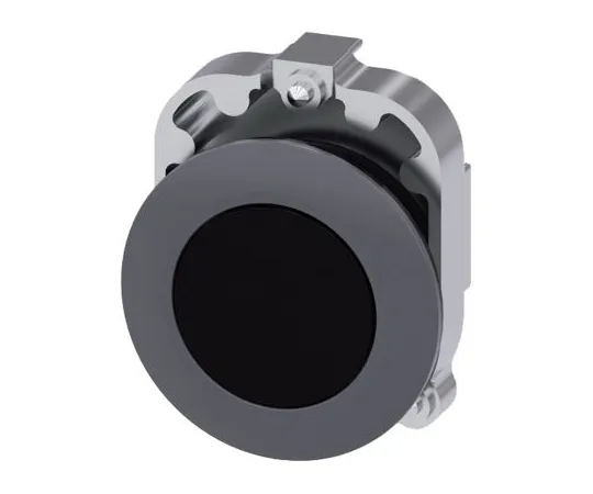 64-1703-28　Siemens SIRIUS ACT Series, Black Push Button Head, Latching, 30mm Cutout　3SU1060-0JA10-0AA0