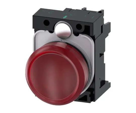 64-1703-37　Siemens SIRIUS ACT Red LED Pilot Light Complete, 22mm Cutout, IP20, 24 V ac/dc　3SU1102-6AA20-1AA0