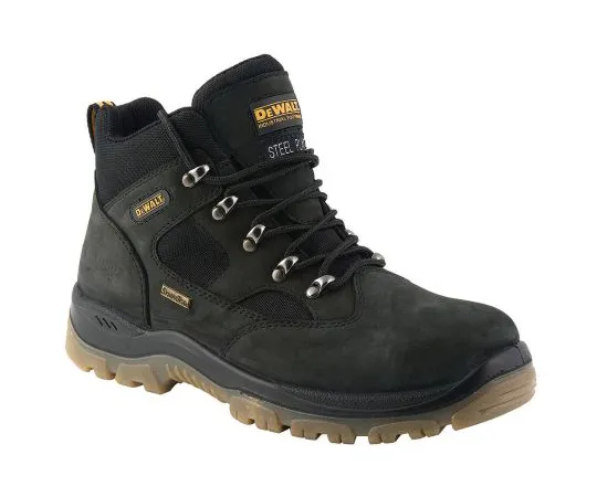 64-1652-20　DeWALT Challenger Black Steel Toe Men Safety Boots, UK 11, US 12　BLACK CHALLENGER 4 11