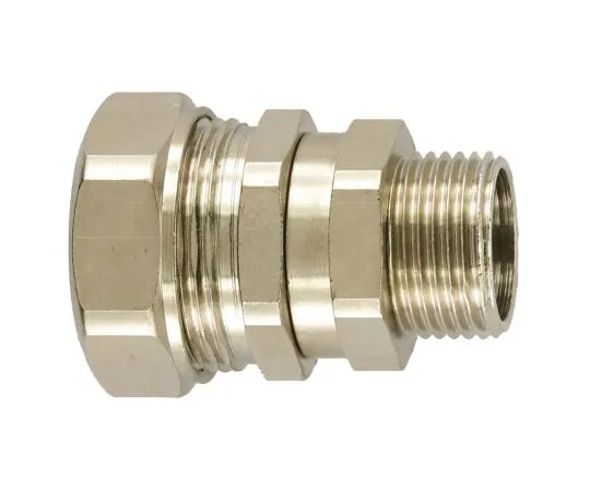 64-1693-61　Flexicon Straight, Swivel Cable Conduit Fitting, Brass Nickel Plated 25mm nominal size IP65 M25　FSU25-M25-C-S