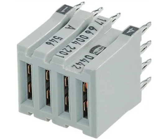 64-1661-73　Harting Har-Bus HM Power Series 3mm Pitch Hard Metric Backplane Connector, Female, Straight, 4 Row, 4 Way 1766　17660042201