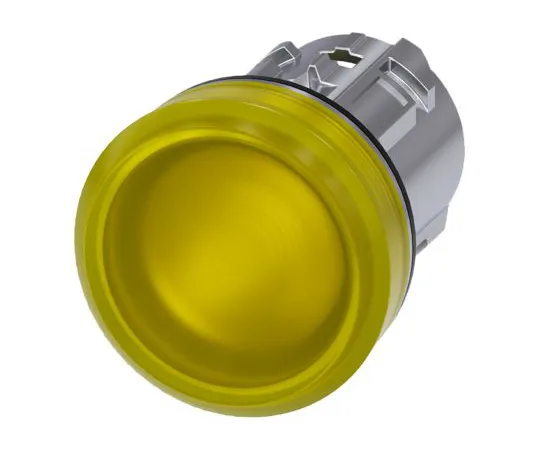 64-1703-22　Siemens SIRIUS ACT Series, Yellow Pilot Light Head, 22mm Cutout　3SU1051-6AA30-0AA0