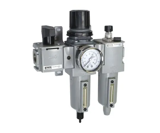 64-1671-83　Parker BSPP 1/2 FRL Assembly, Manual Drain, 5μ Filtration Size　P32QA14SEMNGLNW