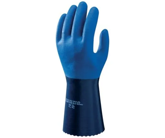 64-1727-47　Showa Nitrile-Coated Chemical Resistant Gloves, size 10, Black　SHO7204