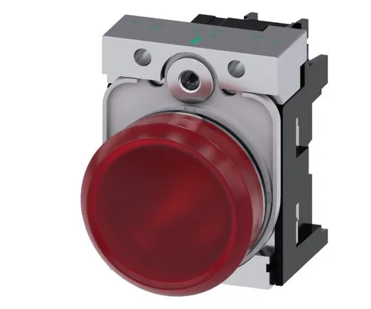 64-1703-54　Siemens SIRIUS ACT Red LED Pilot Light Complete, 22mm Cutout, IP20, 24 V ac/dc　3SU1152-6AA20-1AA0