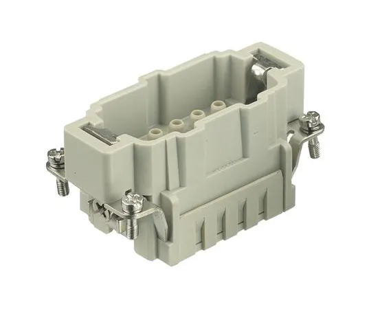 64-1705-11　Han E HMC Series size 10 E Connector Insert, Male, 10 Way, 16A, 500 V　09332102602