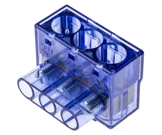 64-1672-25　RS Pro Non-F***d Terminal Block, 3 Way/Pole, Screw Terminals, 35 mm² Panel Mount, PC, 750 V　868-0806
