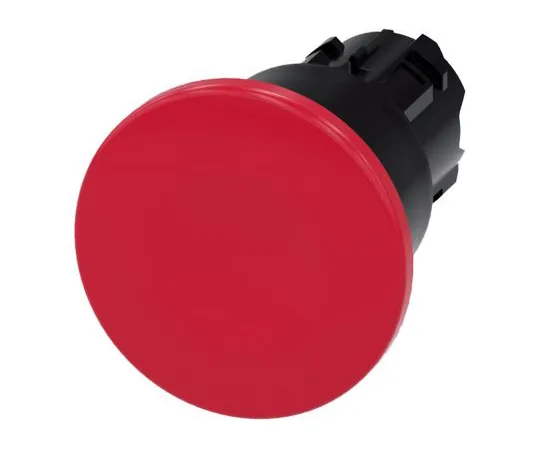 64-1702-42　Siemens SIRIUS ACT Series, Red Push Button Head, Latching, 22mm Cutout　3SU1000-1BA20-0AA0
