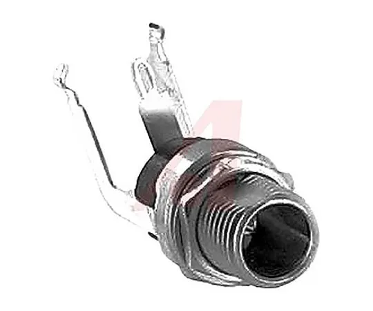 64-1731-08　Switchcraft RA, Right Angle DC Power Plug Rated At 5A, 12 V dc, Through Hole, length 23.3mm, Silver Plate　L712RA