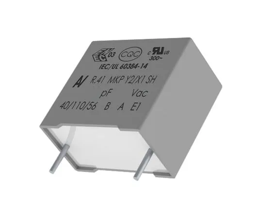 64-1708-82　KEMET 4.7nF Polypropylene Capacitor PP 1 kV dc, 300 V ac ±20% Tolerance Through Hole R41 Series　R413F147050M1M