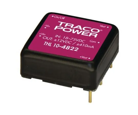 64-1682-99　TRACOPOWER THL 10 10W Isolated DC-DC Converter Through Hole, Voltage in 9 → 18 V dc, Voltage out 5V dc　THL 10-1211