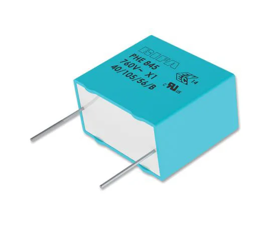 64-1709-44　KEMET 100nF Polypropylene Capacitor PP 1.5 kV dc, 760 V ac ±20% Tolerance Through Hole PHE845 Series　PHE845VF6100MR30L2