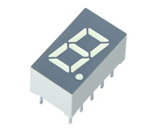 64-1649-55　SA32-11EWA Kingbright 7-Segment LED Display, CA Red 7.6 mcd RH DP 8mm　SA32-11EWA