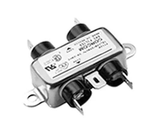 64-1745-11　TE Connectivity Corcom B Series 5A 250 V ac 50 Hz, 60 Hz Flange Mount RFI Filter, with Spade Terminals, Single Phase　6609020-7