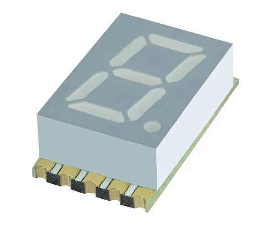 64-1716-88　KCSA56-123 Kingbright 7-Segment LED Display, CA Green 25 mcd RH DP 14.2mm　KCSA56-123