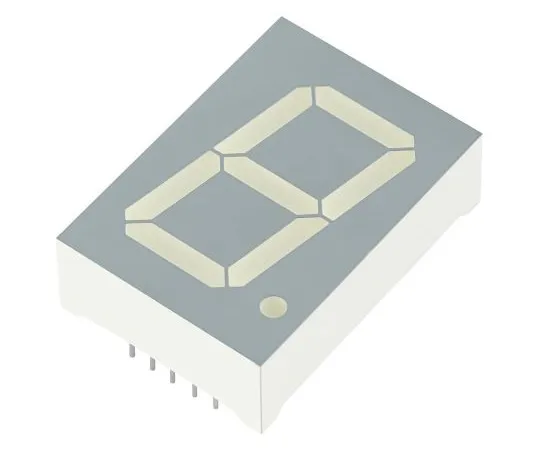 64-1717-31　SA10-21CGKWA Kingbright 7-Segment LED Display, CA Green 95 mcd RH DP 25.4mm　SA10-21CGKWA