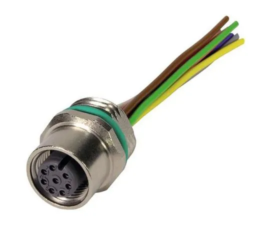 64-1724-59　Harting, 2103 Series, Straight M12 to Unterminated Cable assembly, 500mm Cable　21033532C00