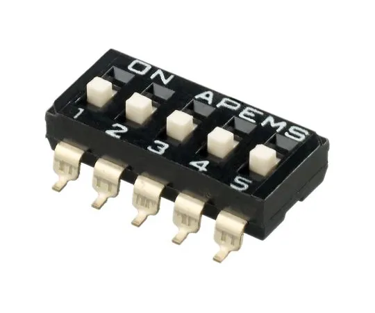 64-1718-71　5 Way Surface Mount DIP Switch SPST, Raised Actuator Slide Actuator　IKD0503101
