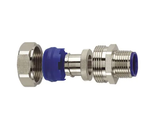 64-1693-81　Flexicon Straight Cable Conduit Fitting, Brass Nickel Plated 32mm nominal size IP66, IP67, IP68, IP69 M32　LTP32-M32-C