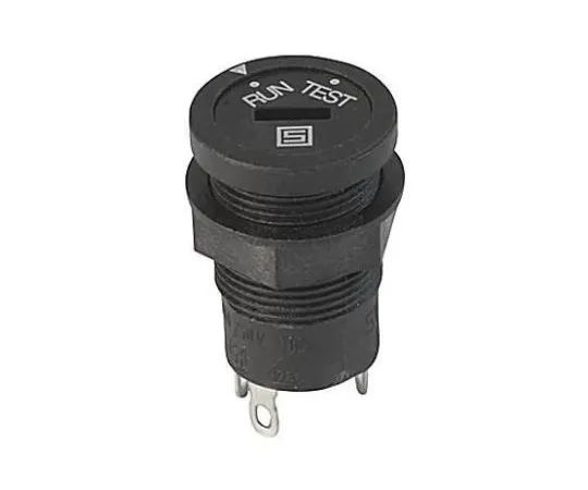 64-1657-61　IP40 Panel Mount Rotary Switch Double Pole Single Throw (DPST) 6.3 A Slot　0033.4504