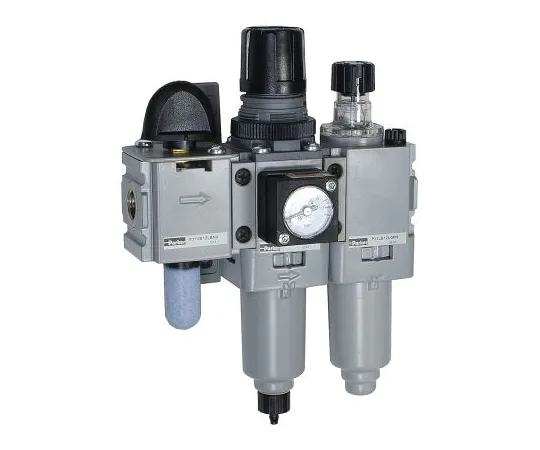 64-1671-54　Parker BSPP 1/4 FRL Assembly, Pulse Drain, 5μ Filtration Size　P31QA12MEBNTLNW