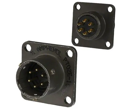 64-1689-64　Amphenol PT Series, 8 Way Cable Mount MIL Spec Circular Connector Plug, Pin Contacts,Shell Size 16, Bayonet,　PT06A-16-8P(SR)
