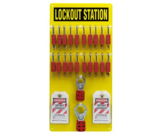 64-1661-33　20 Padlock Lockout Station　050991